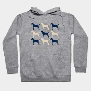 Dalmatian Dogs in Navy blue and Cream Hoodie